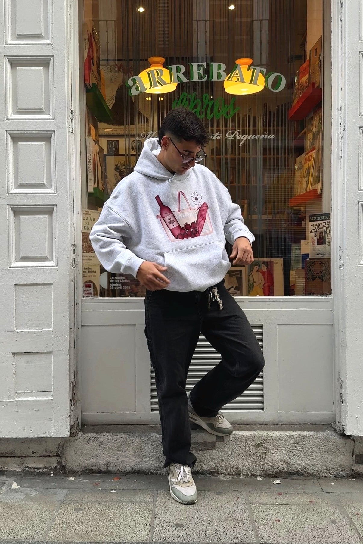 HOODIE MARKET BAG GREY